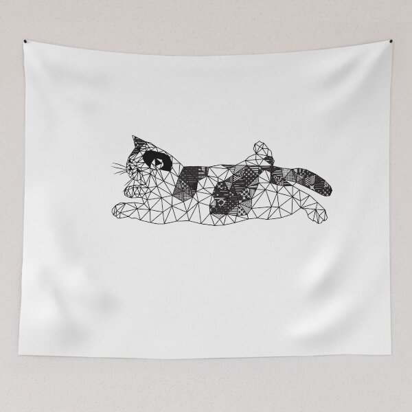 Item preview, cat polygon designed and sold by artsimo.