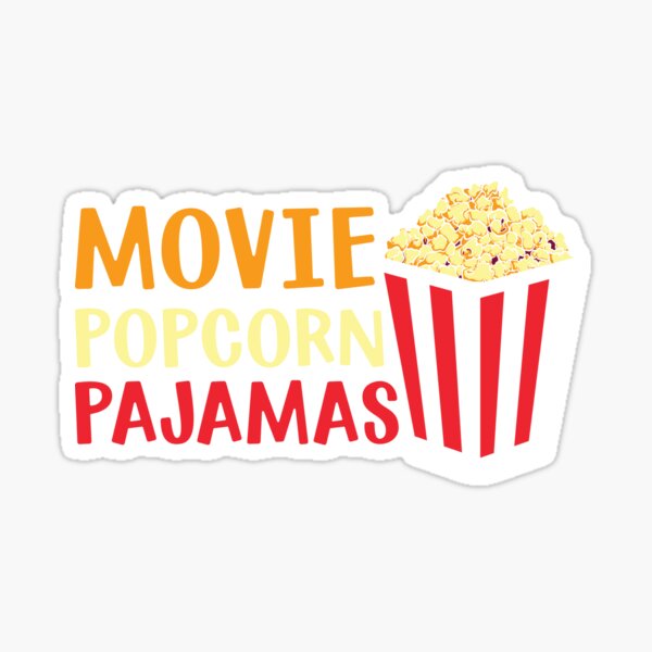 "Popcorn funny popcorn lover popcorn girl gift design" Sticker for Sale