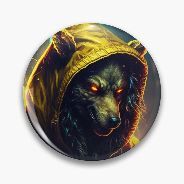 Item preview, Golden street wolf designed and sold by bearden-designs.