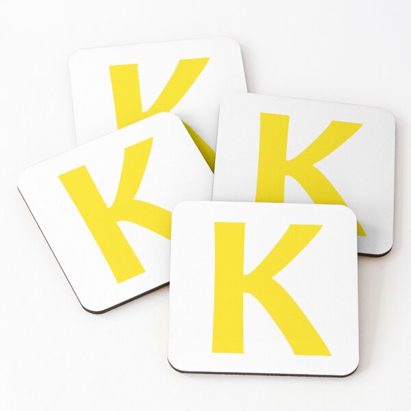 Item preview, Yellow color Letter K designed and sold by WECreations.