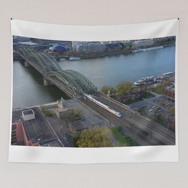 Item preview, ICE High Speed train on Hohenzollern Bridge, Cologne designed and sold by Random Railways.