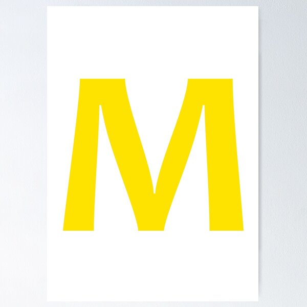 Yellow color Letter T Poster for Sale by WECreations