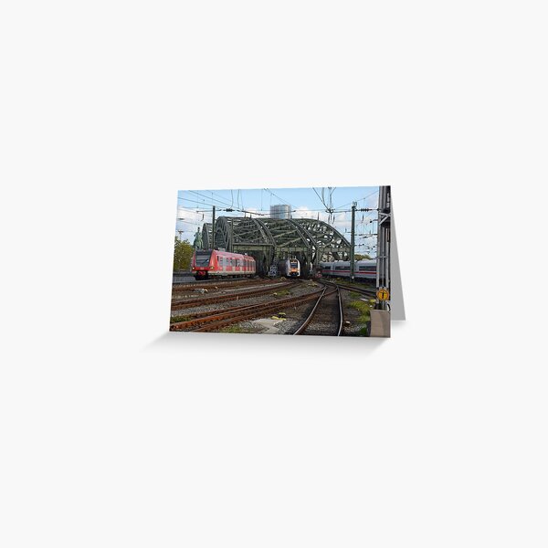 Item preview, Trains on the Hohenzollern Bridge, Cologne, Germany designed and sold by Random Railways.