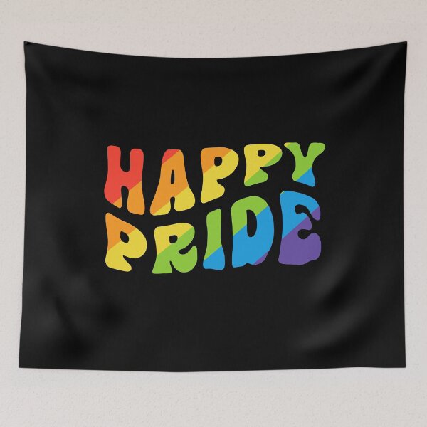 Item preview, Happy Pride March Gay Lesbian LGBTQIA Rainbow designed and sold by QueenOfPrint.