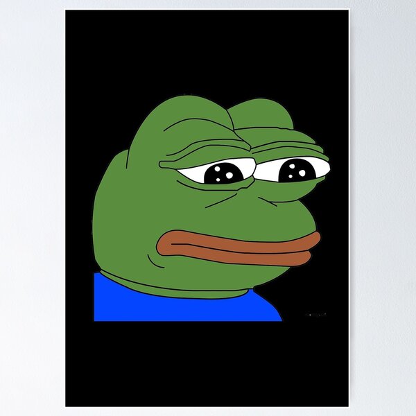 Pepega Funny Stream Emote' Poster by Husti, Displate in 2023