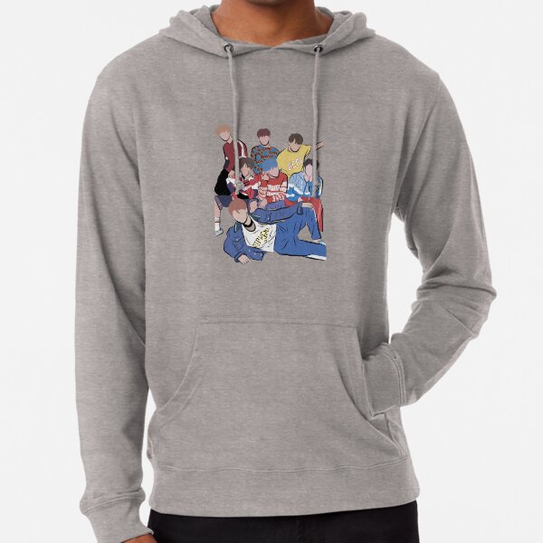 BTS Sudadera ligera con capucha