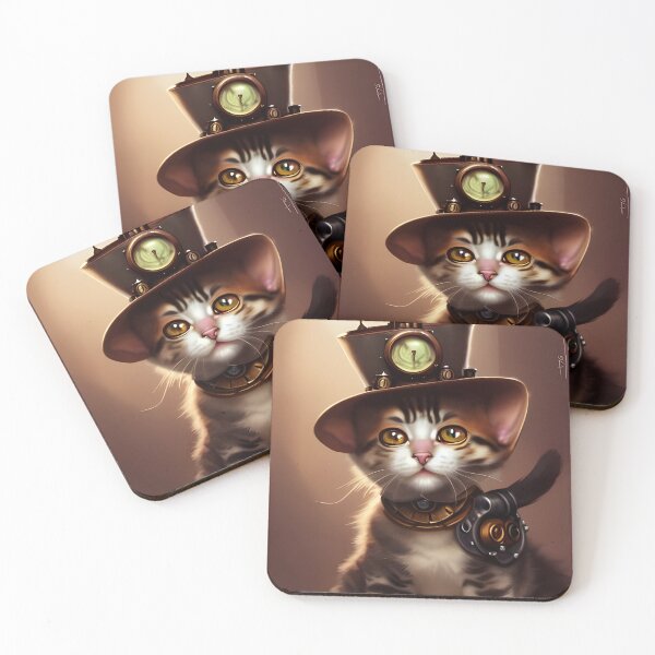 Item preview, Cute Steampunk Kitten designed and sold by Manimilo.