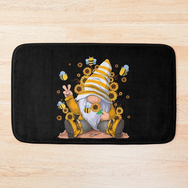 Item preview, Sunflower Gnome With Bee Funny Hippie Gnome For Flower Girls  designed and sold by Diferenty Shop  ⭐⭐⭐⭐⭐.