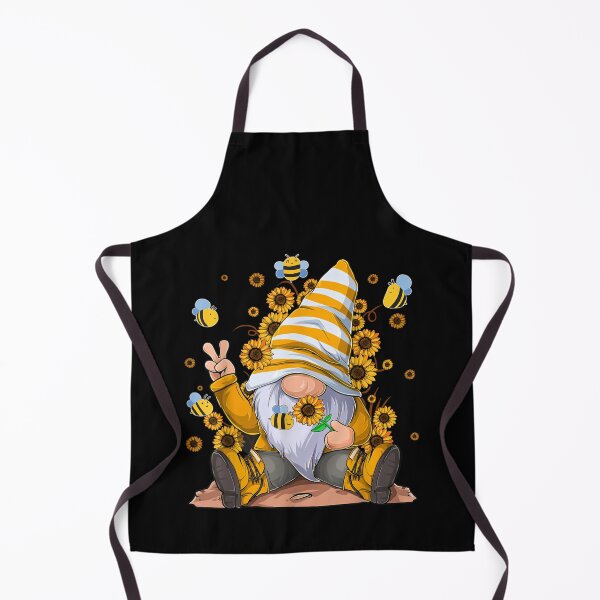 Item preview, Sunflower Gnome With Bee Funny Hippie Gnome For Flower Girls designed and sold by Diferenty Shop ⭐⭐⭐⭐⭐.