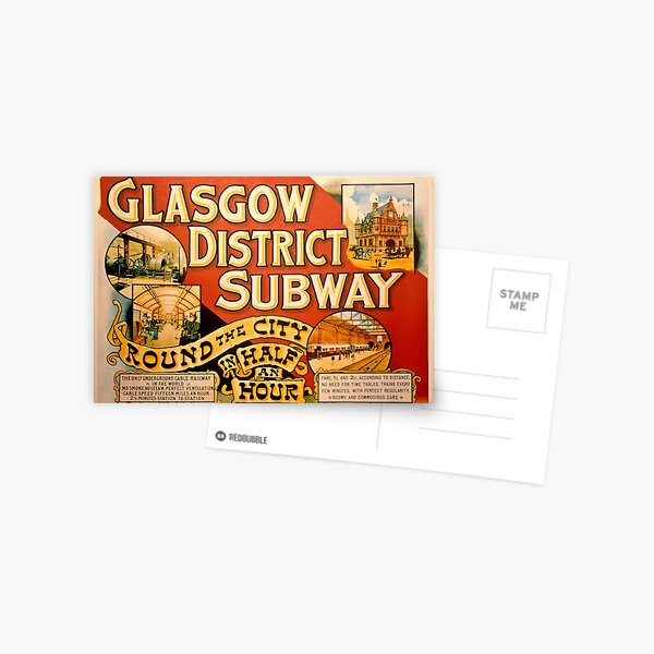 Item preview, Vintage Glasgow Subway Poster designed and sold by Random Railways.