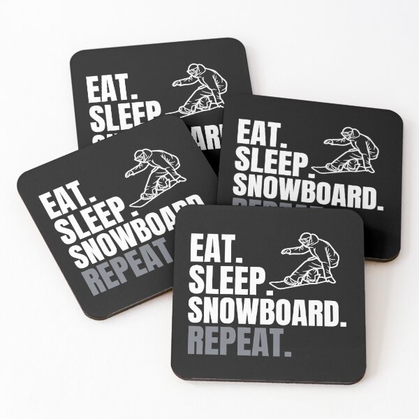 Item preview, eat sleep snowboard repeat designed and sold by GwagyArt.