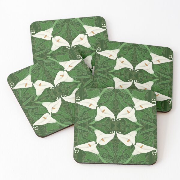 Item preview, Arum lilies - deep green designed and sold by AprilAppleArt.