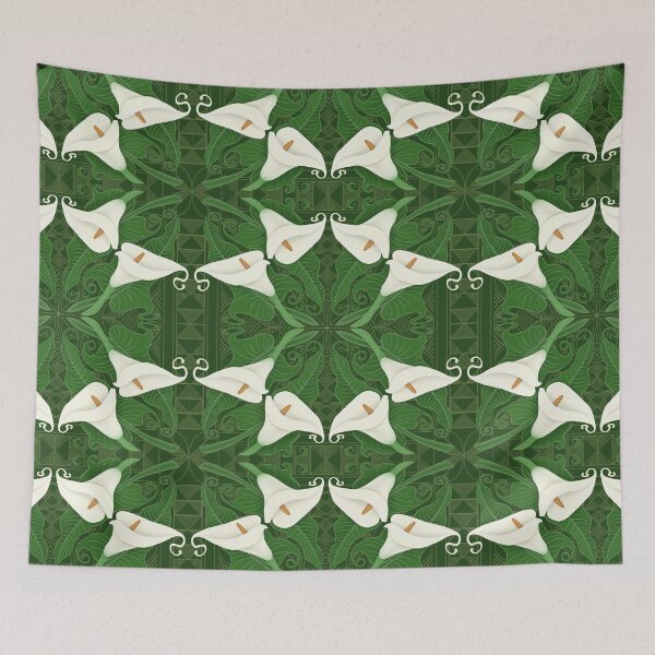 Item preview, Arum lilies - deep green designed and sold by AprilAppleArt.