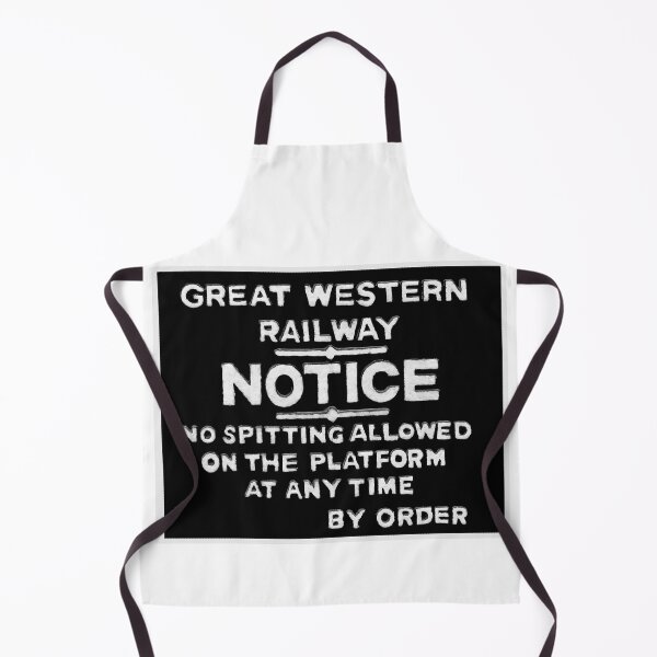 Item preview, Great Western Railway No Spitting vintage sign designed and sold by Random Railways.