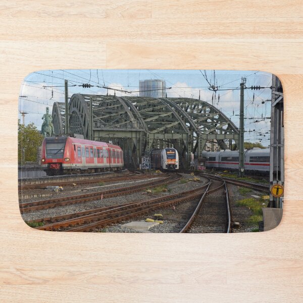 Item preview, Trains on the Hohenzollern Bridge, Cologne, Germany designed and sold by Random Railways.