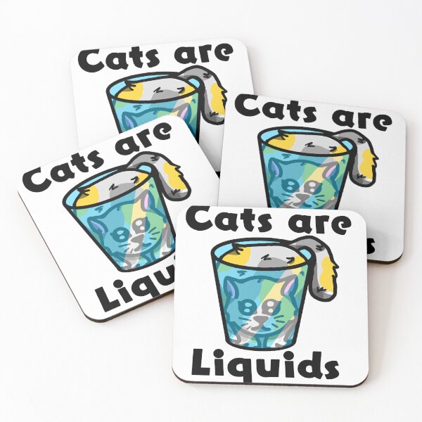 Item preview, Cats are liquids t-shirt designed and sold by goldishdrawings.