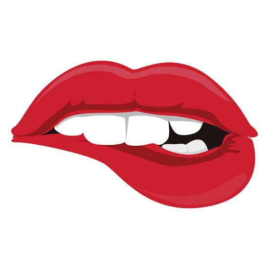 "Lip bite" Poster by Dark-Happiness | Redbubble