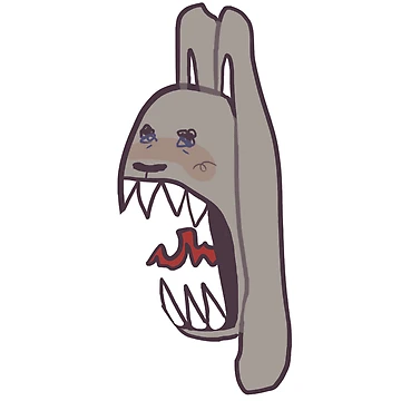 Artwork thumbnail, Teeth Rabbit by Krispychisps