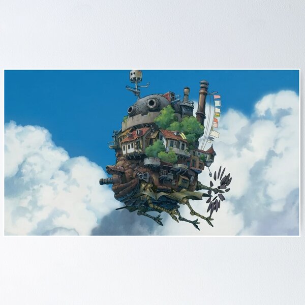 Poster Il Castello Errante Di Howl - Miyazaki - 70x100 CM