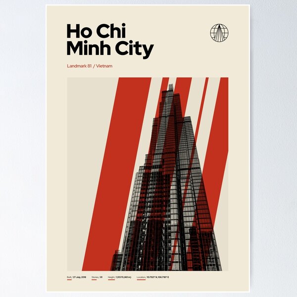 Item preview, Vintage Landmark 81 Tower Ho Chi Minh City designed and sold by mattjsykes.