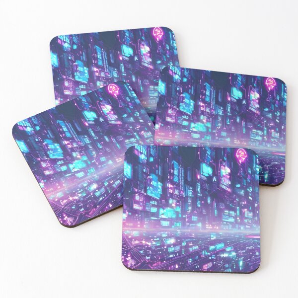 Item preview, stunning city lights illustration neon_05 designed and sold by AbundanceMind.