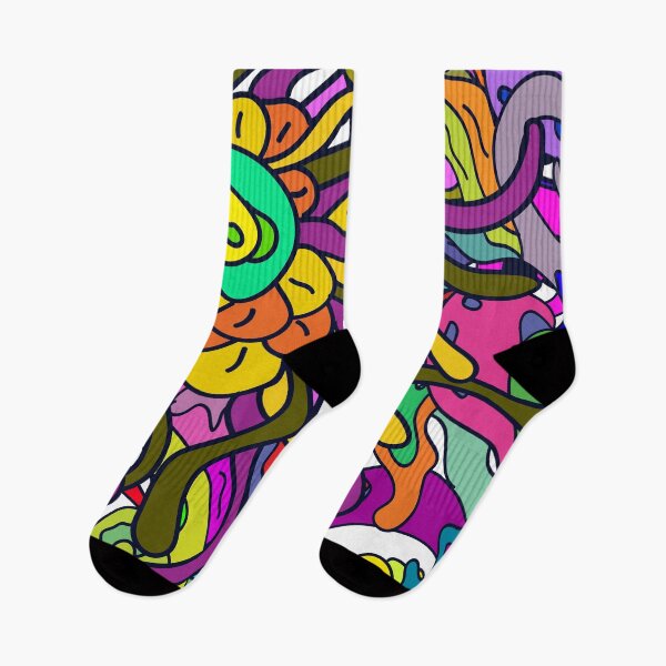 Item preview, Slug Shape Color Combination Doodle Pattern designed and sold by DJava-ArtO.