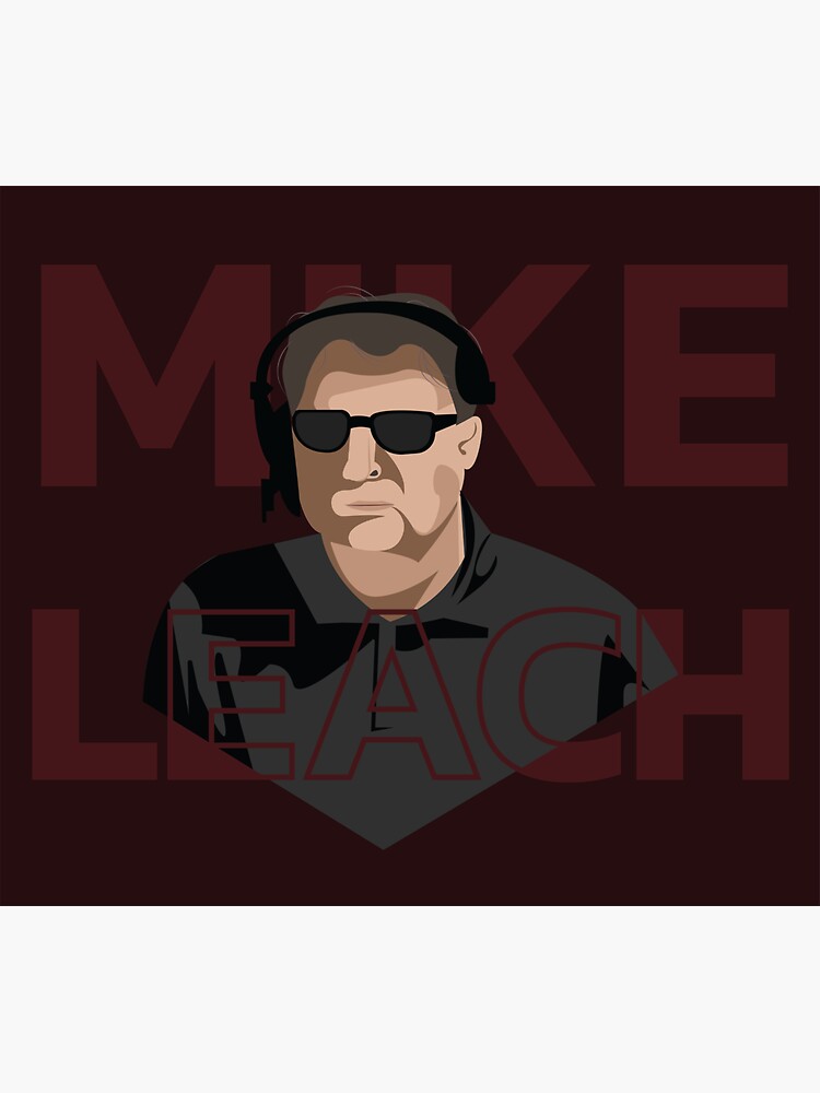 &ldquo;Mike leach&rdquo; Sticker for Sale by jitkamon | Redbubble