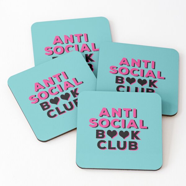 Item preview, ANTI SOCIAL BOOK CLUB FOR INTROVERTED READERS designed and sold by The Bookworm Store.