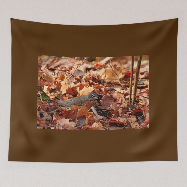 Item preview, Robin Playing In Fallen Leaves designed and sold by Debbie Oppermann.