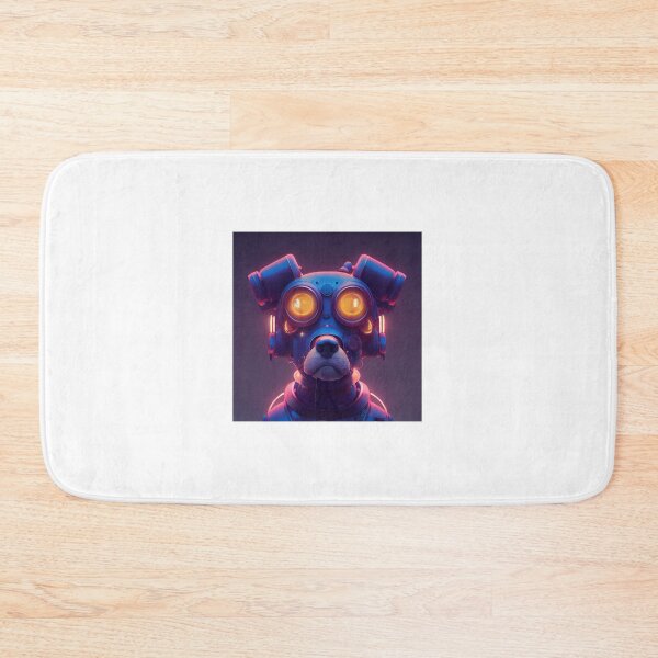 Item preview, Small dog cyberpunk tech dachshund designed and sold by ARTeez⭐️⭐️⭐️⭐️⭐️.