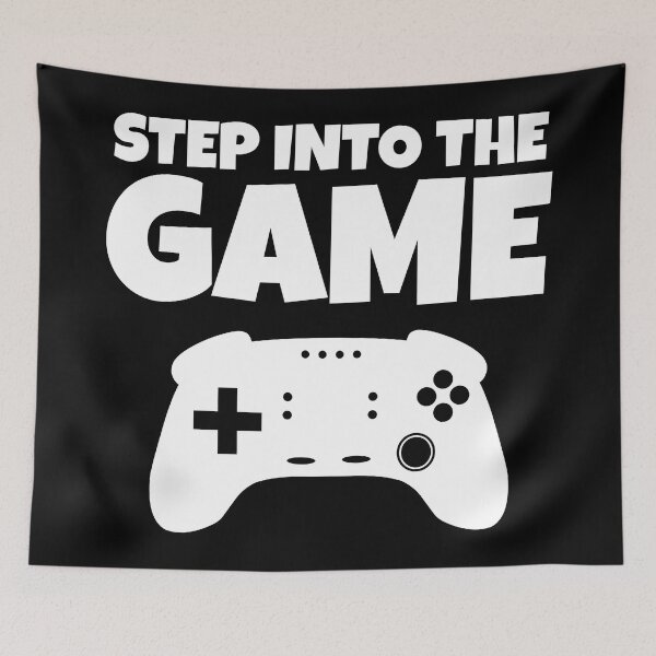 Item preview, Step Into The Game - Gaming Quotes designed and sold by EnzoVectorism.