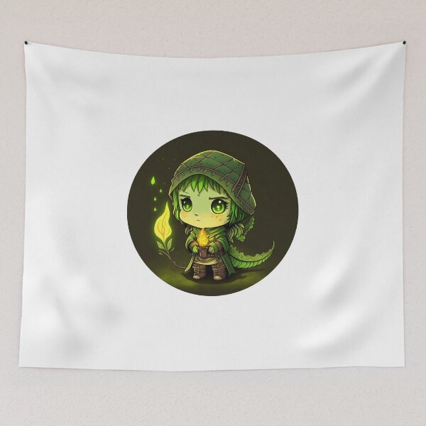 Item preview, Green cute dragon girl designed and sold by ARTeez⭐️⭐️⭐️⭐️⭐️.