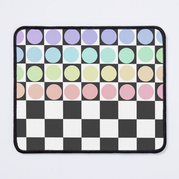 Item preview, Pastel Rainbow Color Palette on Chess Board Pattern designed and sold by PinkyMooon.