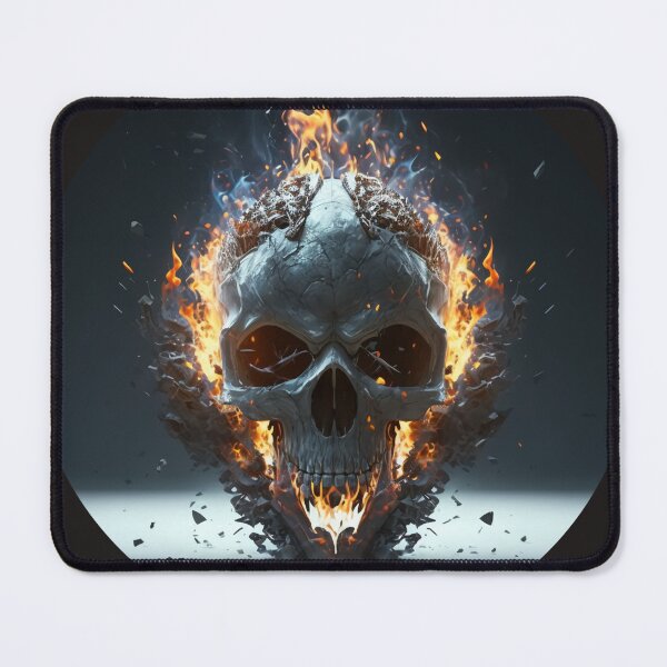 Item preview, Burning skull designed and sold by ARTeez⭐️⭐️⭐️⭐️⭐️.