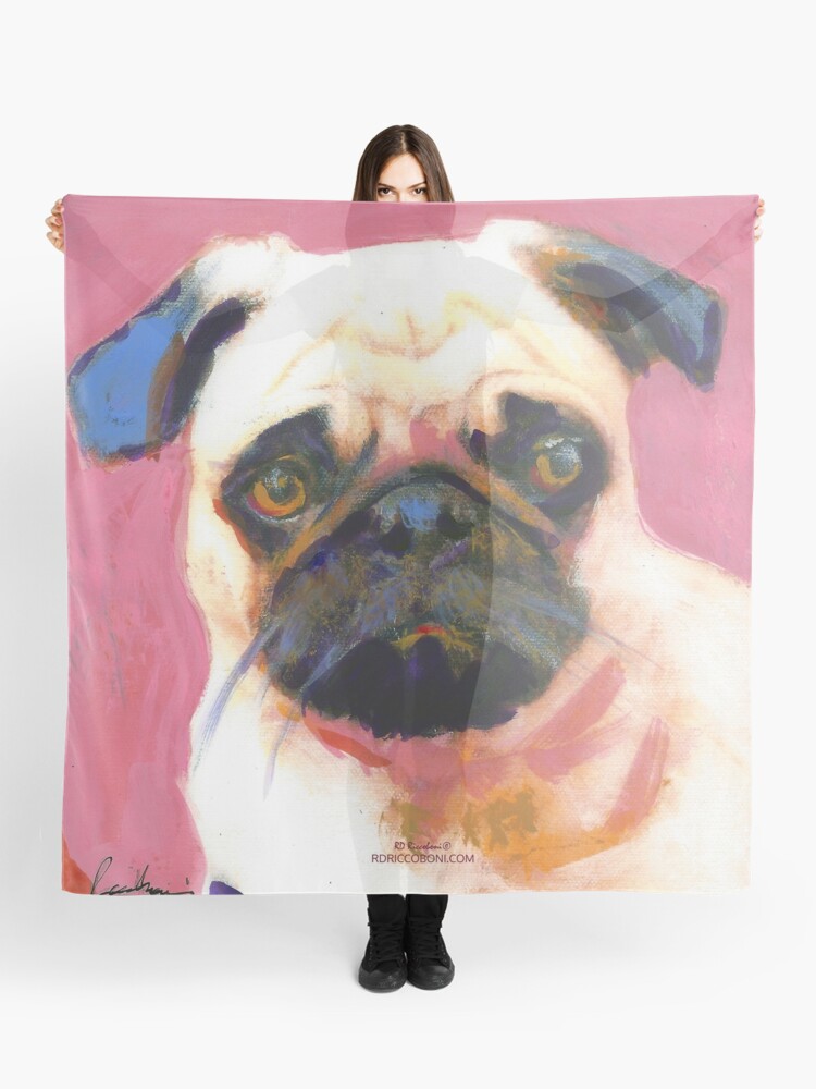 pug dog scarf