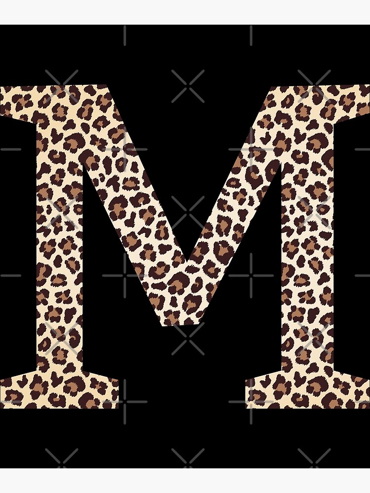 QUARKZMAN 3 Stück Buchstaben zum Aufbügeln, 6 cm Leopard