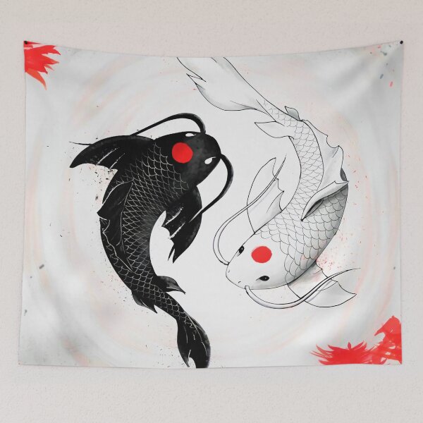 Item preview, Sakura and Koi Fish designed and sold by ChristinaHooks.