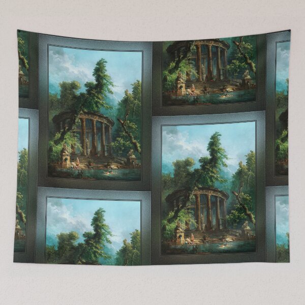 Item preview, The Bathing Pool by Hubert Robert designed and sold by Xzendor7 Digital Art Creations.