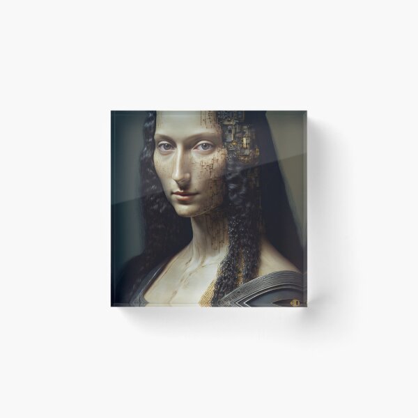 Item preview, Bionic android version of Mona Lisa designed and sold by RK - Shop.