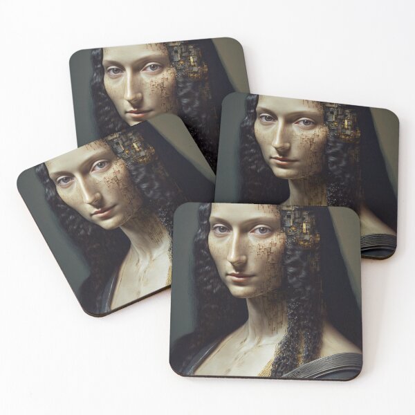 Item preview, Bionic android version of Mona Lisa designed and sold by RK - Shop.