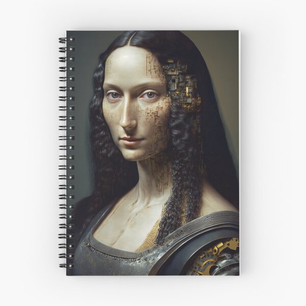 Item preview, Bionic android version of Mona Lisa designed and sold by RK - Shop.