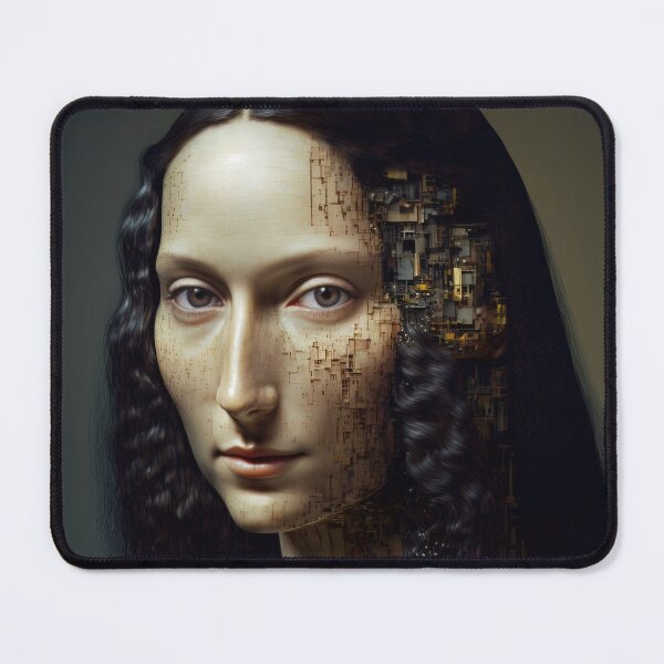 Item preview, Bionic android version of Mona Lisa designed and sold by RK - Shop.