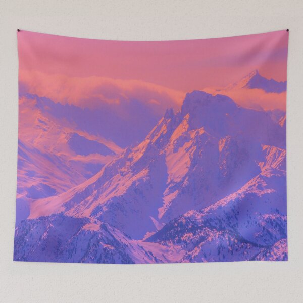 Item preview, Pastel 1960s Mountains designed and sold by arah jewel.