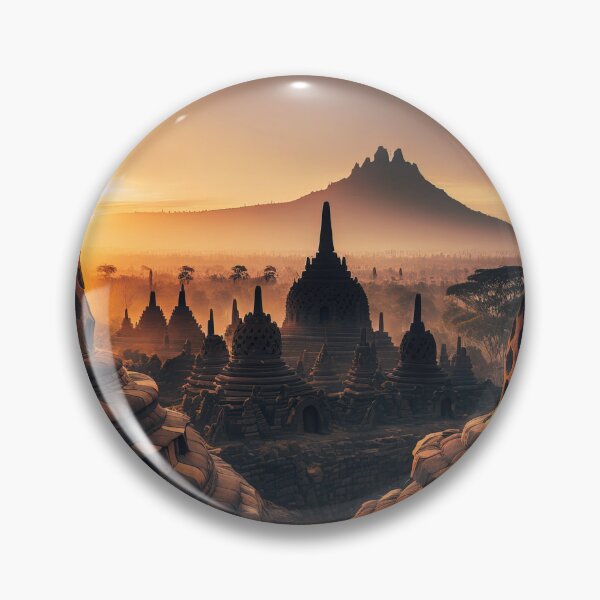 Item preview, Borobudur temple sunrise designed and sold by RK - Shop.