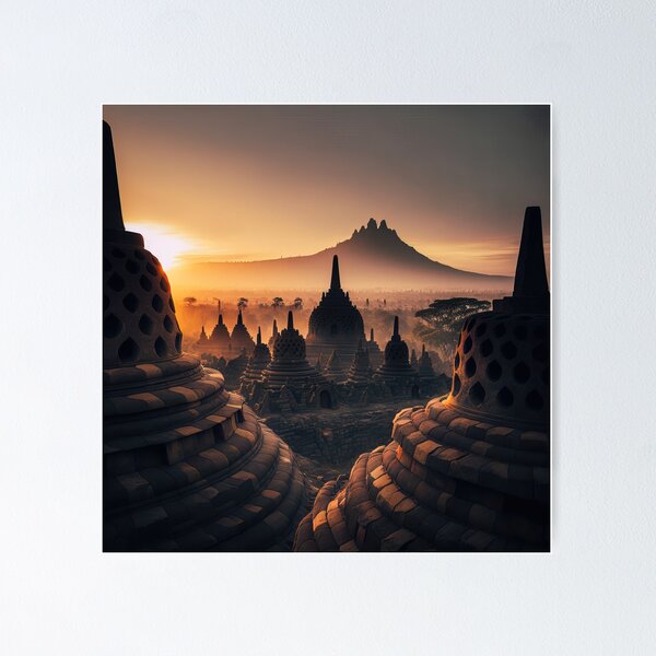 Borobudur Posters Redbubble | Sale for