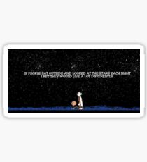 Autocollant Calvin et Hobbes Night Sky Sticker