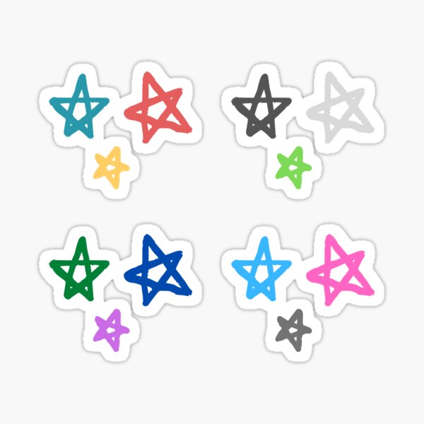 Retro Mini Star Pack Sticker For Sale By Cuteifyshop Redbubble