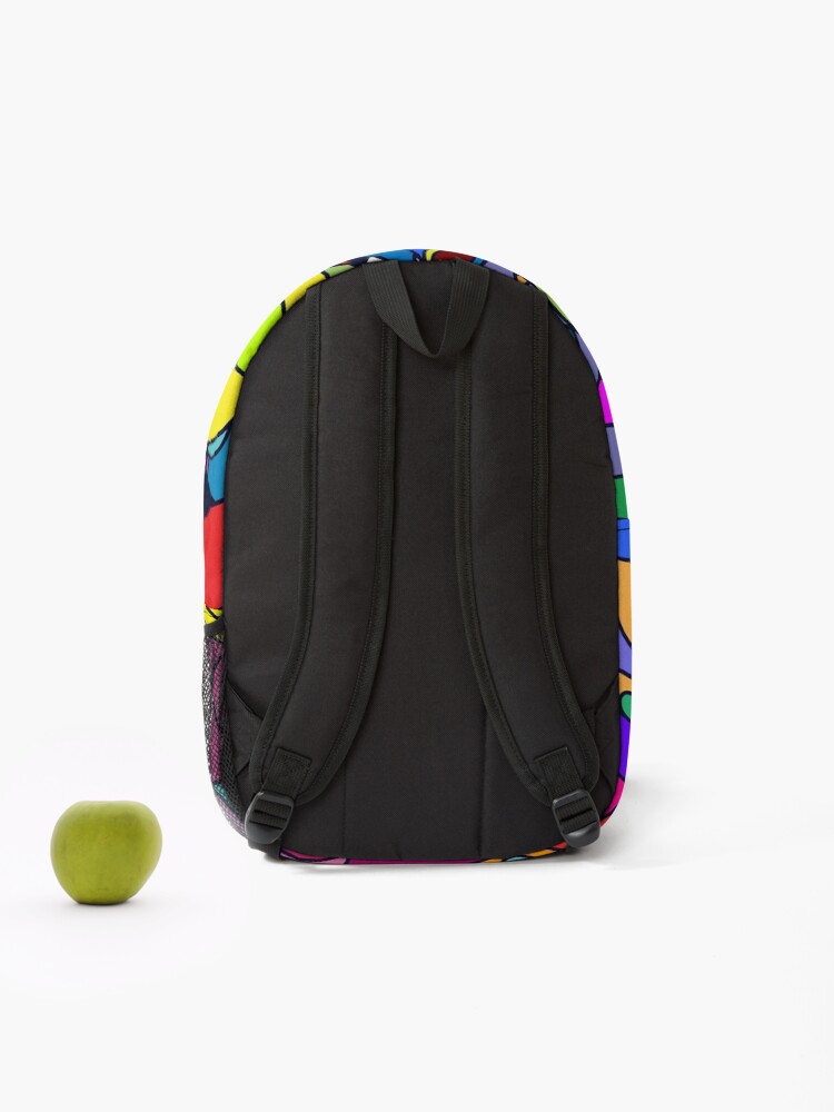 Thumbnail 2 of 3, Backpack, It's Sunny Today Color Combination Pattern designed and sold by DJava-ArtO.
