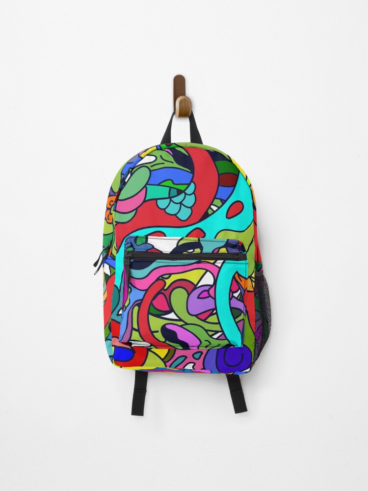Thumbnail 1 of 3, Backpack, It's Sunny Today Color Combination Pattern designed and sold by DJava-ArtO.