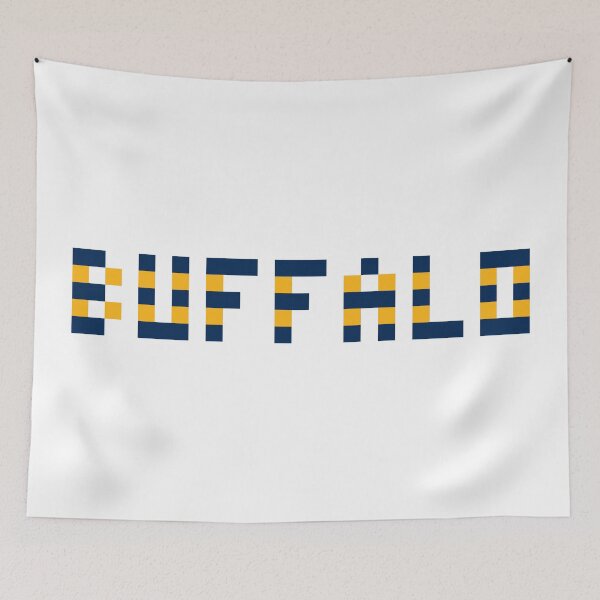 Item preview, Pixel NHL Buffalo in Away Colors designed and sold by gkillerb.